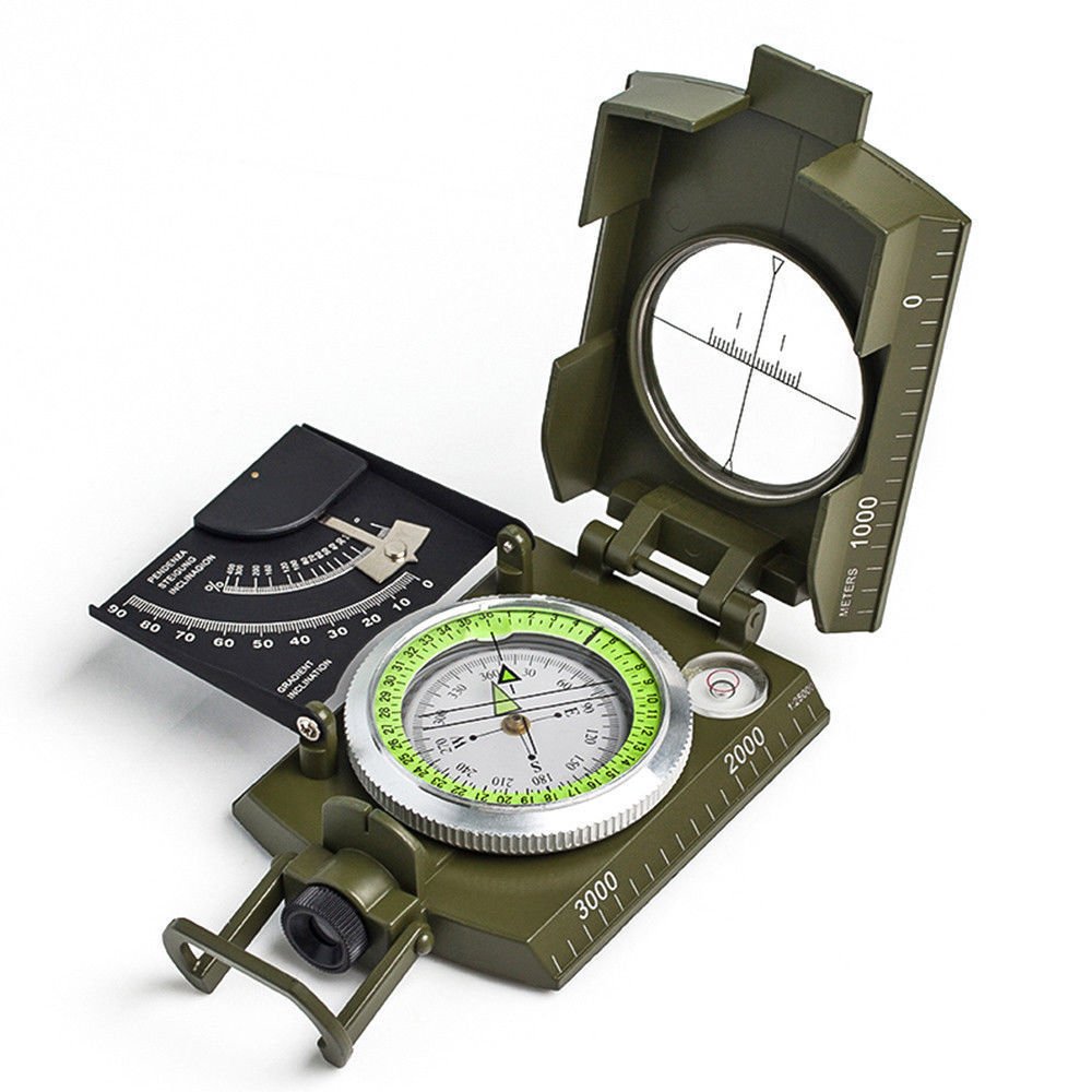 Pro Outdoor Pocket Military Army Compass Geology Camping Accurate Waterproof GN