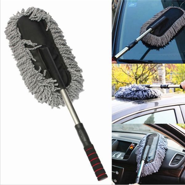 30'&acirc;��/87cm Car Auto Microfiber Clean Wash Brush Duster Dusting Telescoping Tool