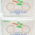 SUZURAN Clean Makeup Facial Cotton 100% Attirer Puff Pad JAPAN 240pcs x 2 packs