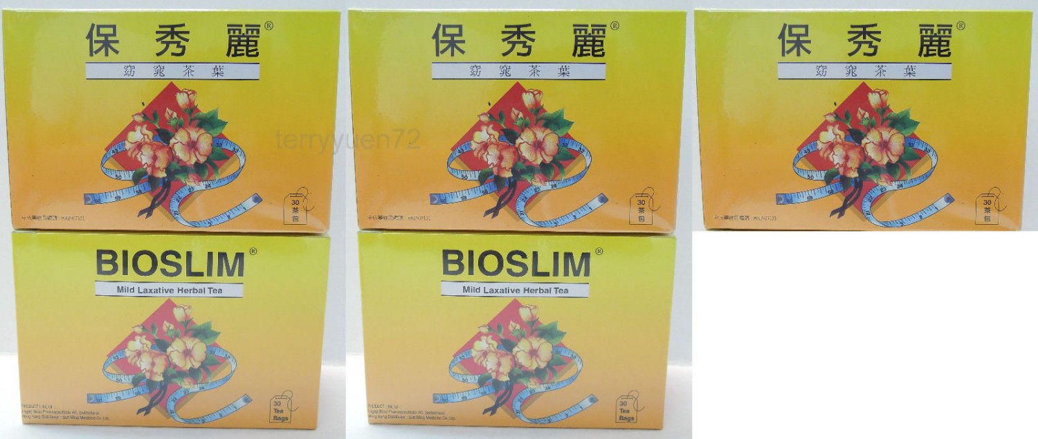 5 x Bioslim Tea Bio Slim Mild Laxative Herbal Tea Bags 30 packs &auml;&iquest;�&ccedil;&sect;�&eacute;&ordm;� &ccedil;&ordf;�&ccedil;&ordf;� &egrave;�&para;&egrave;��