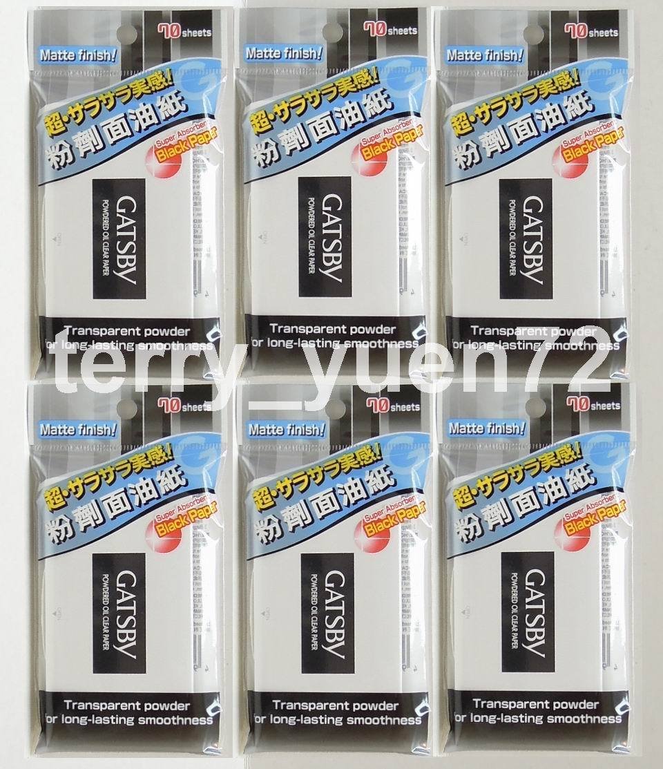 Gatsby Powder Powdered Oil Clear Film Paper 6 pack 420 Sheets