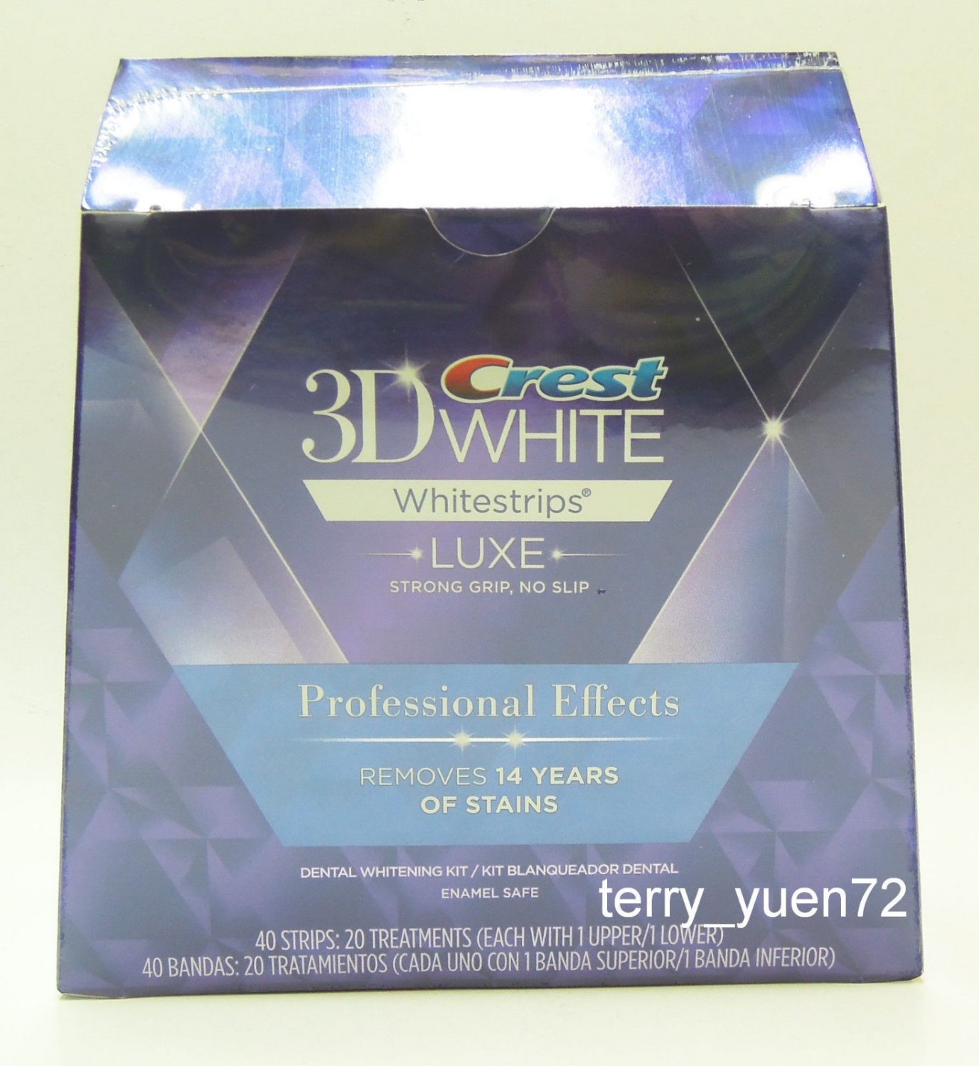 Crest 3D White Luxe Dental Whitestrips Professional Effects 1 Box
