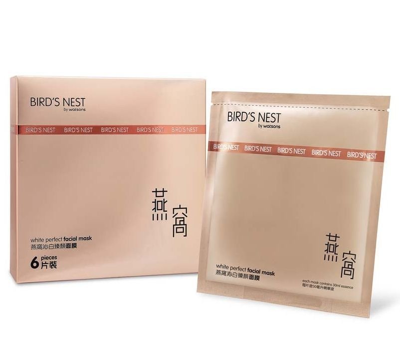 Watsons Bird's Nest White Perfect Facial Essence Mask 6pcs