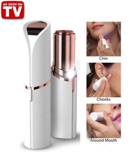 Painless Lipstick Shaving Tool Electric Hair Women Removal Face Epilator Mini