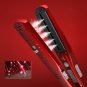 ORIGINAL! Kemei, Nano Silver Steam Hair Straightener Red (FULL KIT)- Free Ship