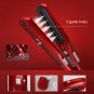 ORIGINAL! Kemei, Nano Silver Steam Hair Straightener Red (FULL KIT)- Free Ship