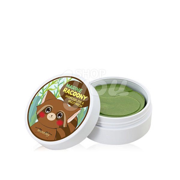 Secret Key Marine Racoony Hydrogel Eye & Multi Patch 1Pack (60pcs) +Free Sample