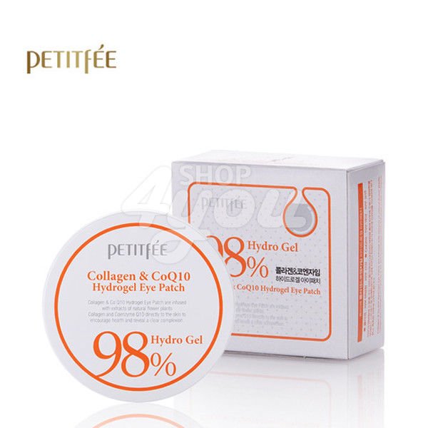 Petitfee Collagen & Co Q10 Hydrogel Eye Patch 60 sheet +Free Sample