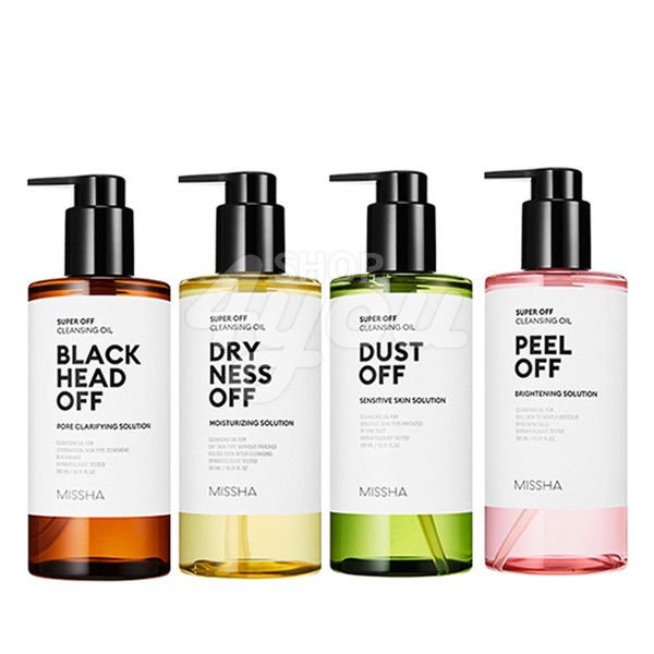 1Ps Missha Super Off Cleansing Oil 4 Types 305ml +Free Sample