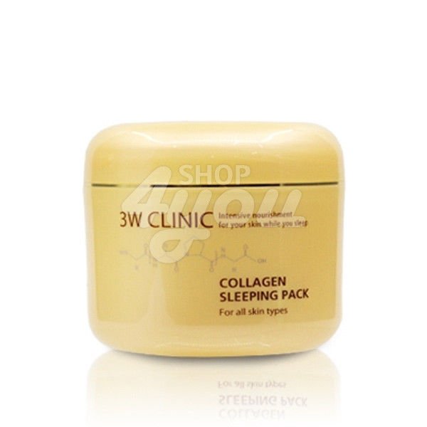 3W Clinic Collagen Sleeping Pack 100ml +Free Sample