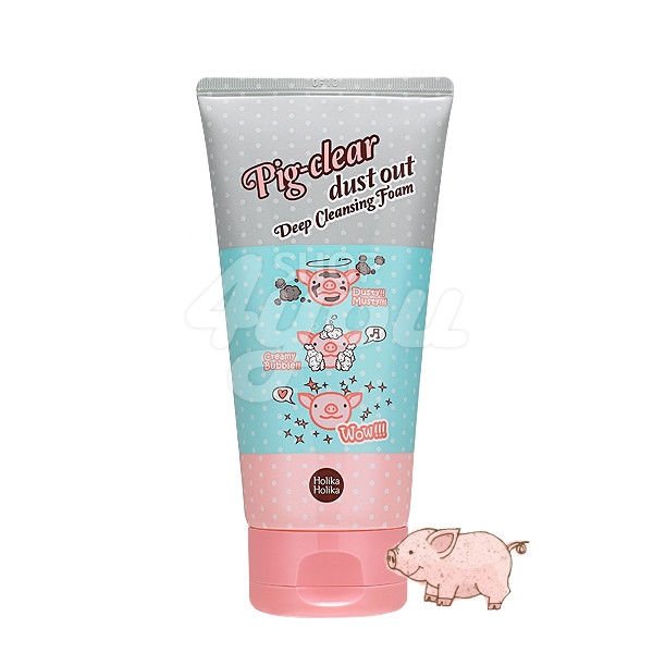 Holika Holika Pig Clear Dust Out Deep Cleansing Foam 150ml +Free Sample