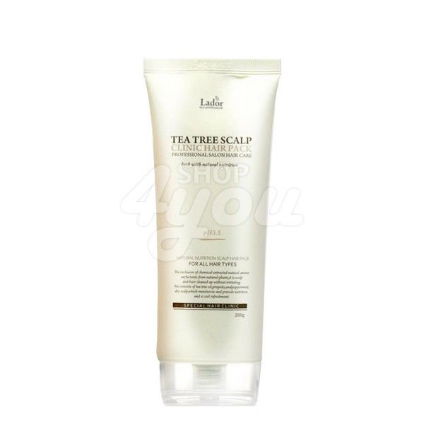 Lador Tea Tree Scalp Clinic Hair Pack 200g +Free Sample