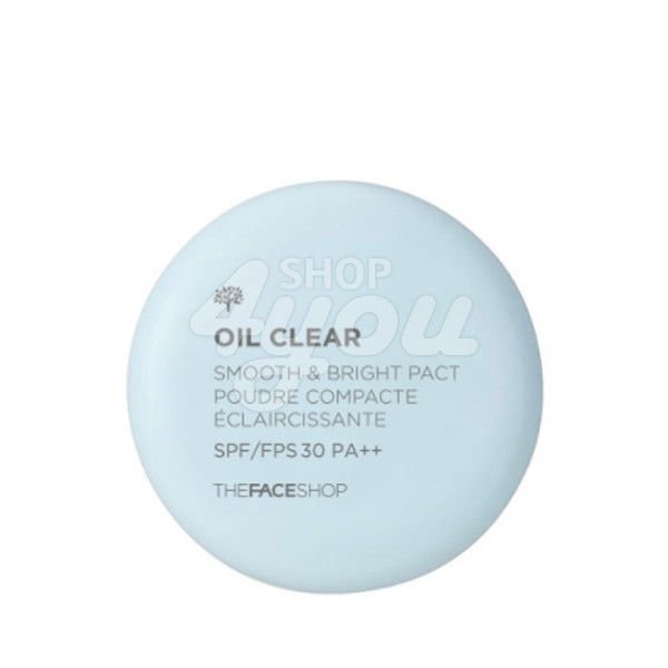 The Face Shop Oil Clear Smooth & Bright Powder 9g SPF30 PA++ 2 Type +Free Sample