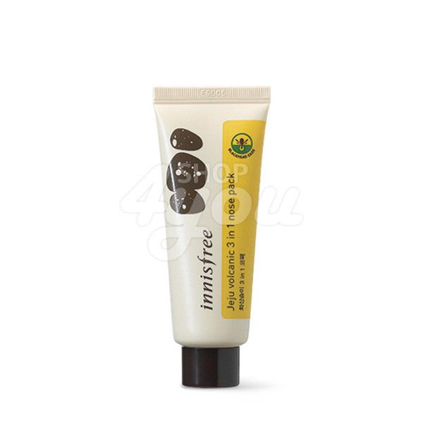 Innisfree Jeju Volcanic 3 in 1 Nose Pack 40ml +Free Sample