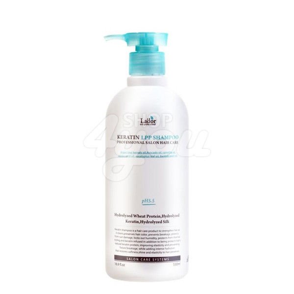Lador Keratin LPP Shampoo 530ml +Free Sample