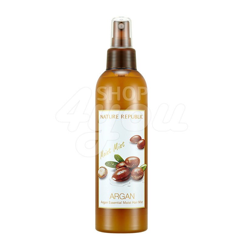 Nature Republic New Argan Essential Moist Hair Mist 220ml +Free Sample