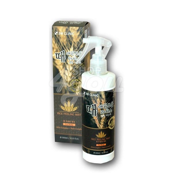 3W Clinic Rice Peeling Mist 300ml +Free Sample