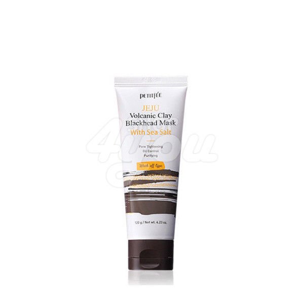 Petitfee Jeju Volcanic Clay Blackhead Mask With Sea Salt 120g +Free Sample