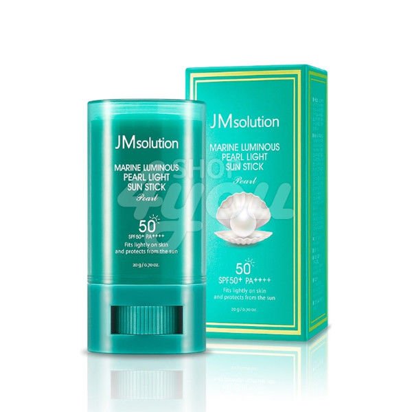 JM Solution Marine Luminous Pearl Light Sun Stick Pearl 20g SPF50+ PA++++ +Free