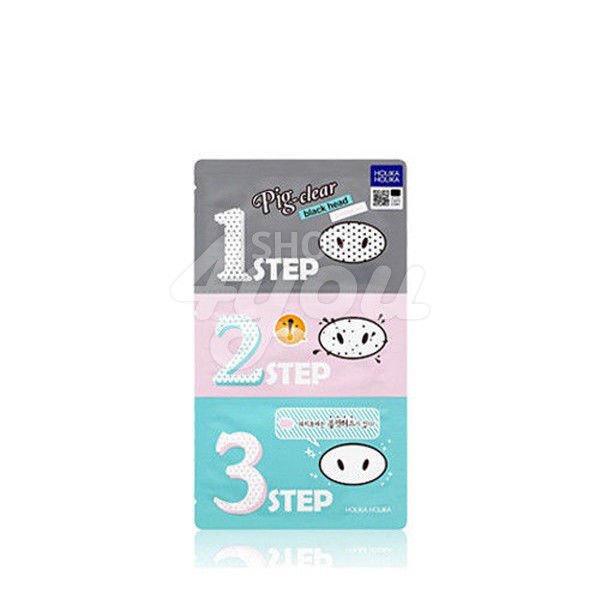 Holika Holika Pig Nose Clear Blackhead 3-Step Kit 7g +Free Sample
