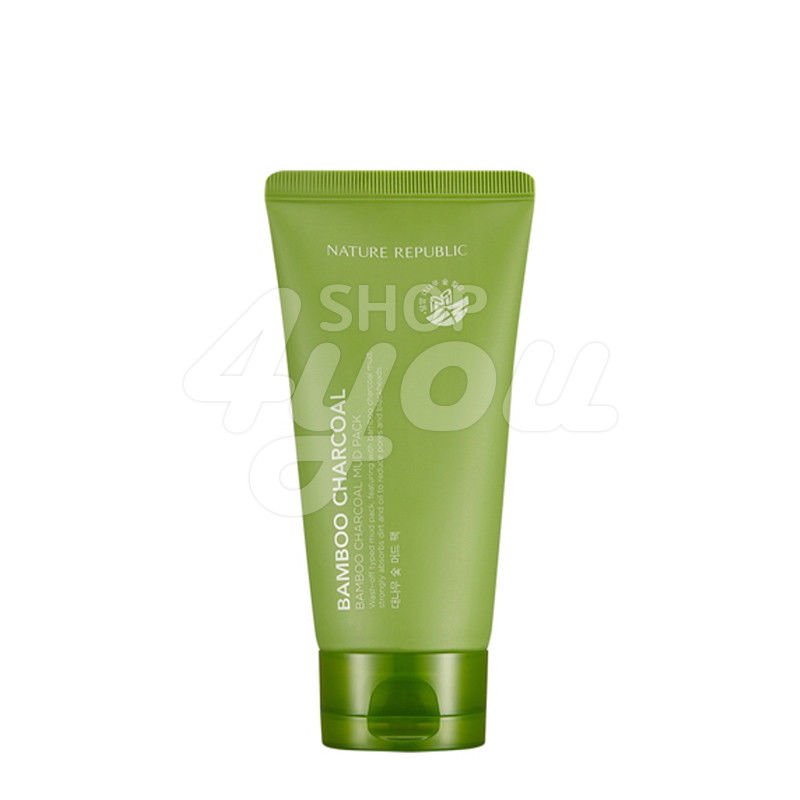 Nature Republic Bamboo Charcoal Mud Pack 150g +Free Sample