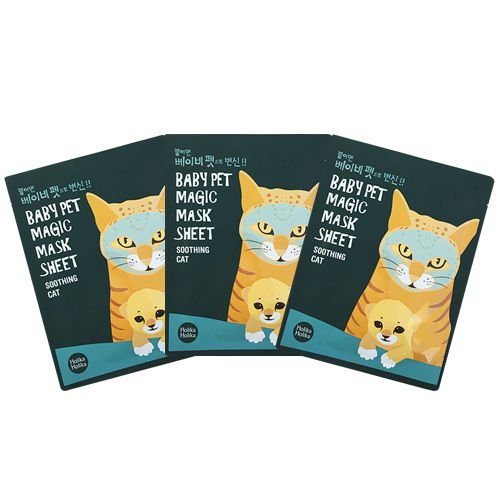HolikaHolika Baby Pet Magic Mask Sheet Soothing Cat 22ml 3Pcs