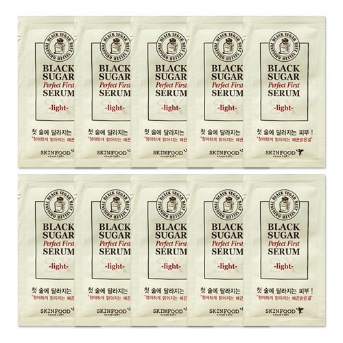 SkinFood Black Sugar Perfect First Serum 2X Light Sample 10Pcs Free Sample Gift