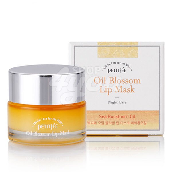 Petitfee Oil Blossom Lip Mask Sea Buckthorn Oil 15g +Free Sample