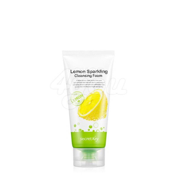 Secret Key Lemon Sparkling Cleansing Foam 120g +Free Sample
