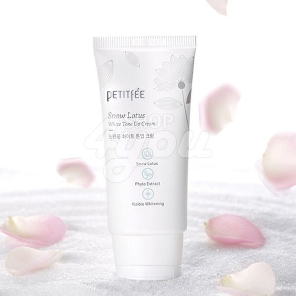 Petitfee Snow Lotus White Tone Up Cream 50ml +Free Sample