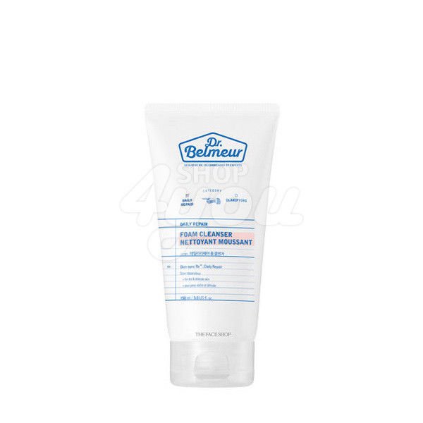 The Face Shop Dr. Belmeur Daily Repair Foam Cleanser 150ml +Free Sample