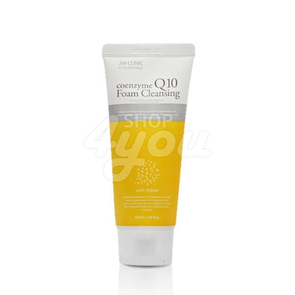3W Clinic Coenzyme Q10 Foam Cleansing 100ml +Free Sample