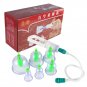 6Cups Medical Chinese Vacuum Cupping Body Massage Therapy Healthy Suction Relax