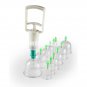 12 Chinese Body Cupping Cups Set Magnet Massage Suction Vacuum Therapy Healthy