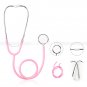Professional Cardiology Stethoscope Black, Pink, Blue, Gray, Red 32 inch Length