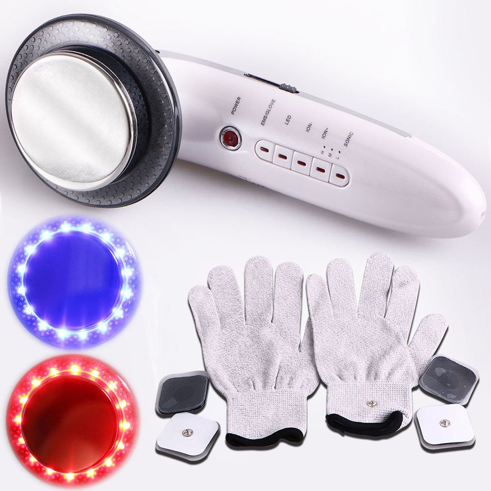 Ultrasonic Microcurrent Fat Cellulite Loss Photon Therapy Facial Tighten Machine