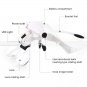 Head Magnifier w/ 2 LED Lights Magnifying glass hands free LED Lamp Headband NEW