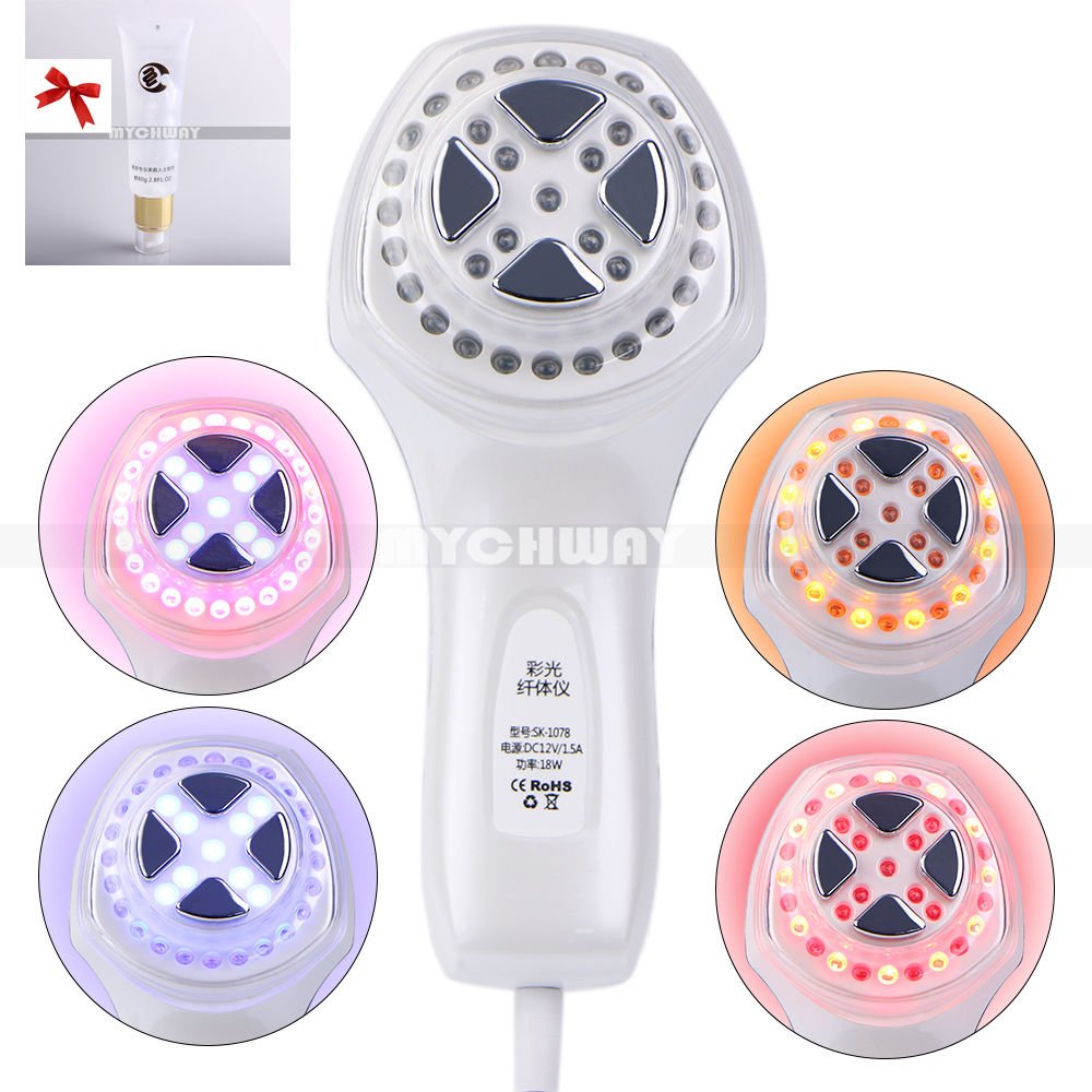 Wrinkle Removal Radio Frequency 4-1 Skin Tighten Led Photon Light+Ultrasonic Gel