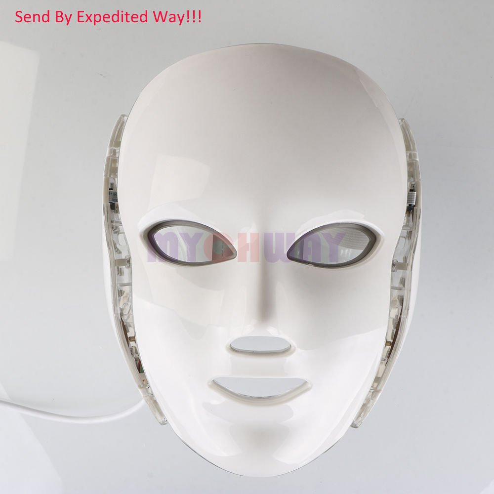 7 Colors PDT Light LED Photon Mask Facial Neck Mask Skin Rejuvenation Anti aging