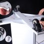 Ultrasonic Cavitation RF Beauty White Rolling Salon Iron Trolley Stand Assembled