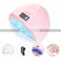 48W LED UV Nail Lamp Gel Polish Dryer Fingernail Toenail Manicure Art Curing Kit