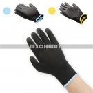 Black Nylon PU Safety Work Gloves Builders Grip Palms Coating Gloves 1/3 Pairs
