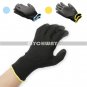 Black Nylon PU Safety Work Gloves Builders Grip Palms Coating Gloves 1/3 Pairs