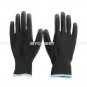 Black Nylon PU Safety Work Gloves Builders Grip Palms Coating Gloves 1/3 Pairs