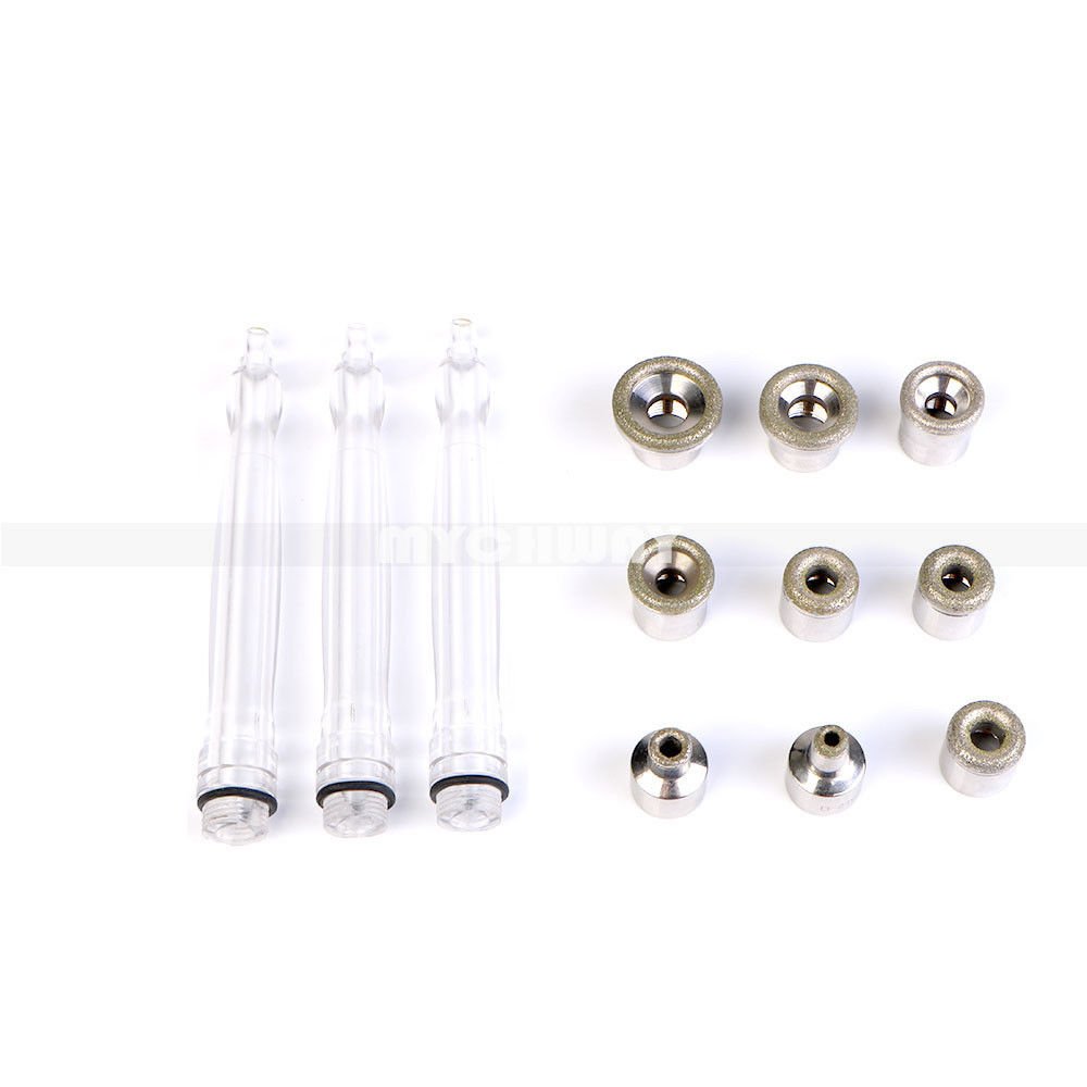 Replacement 9 Tips 3 Wands ABS Fits all Diamond Microdermabrasion Machines Salon