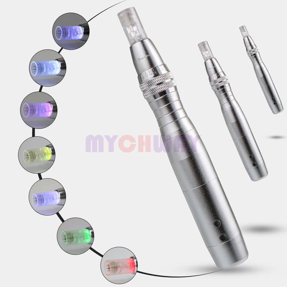 7Colors LED Photon Electric Derma Pen Micro Needle Roller Skin Beauty Derma Pen