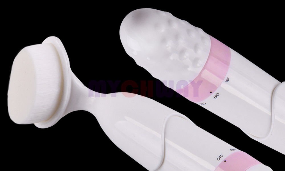 Electric Facial Scrub Brush Rotary Skin Facial Brush Care Massager Cleaner Mini