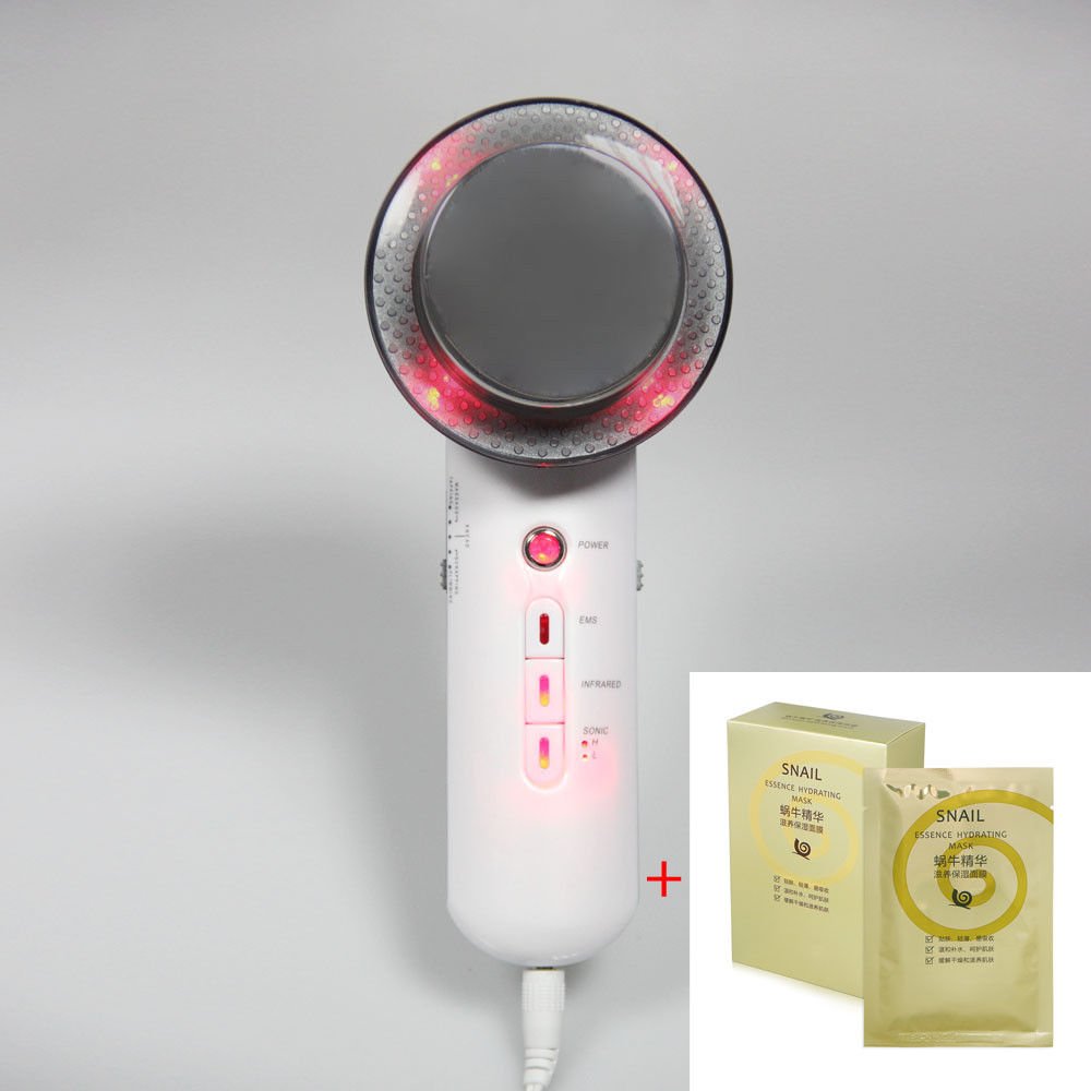 Rejuvenation Light therapy Ultrasonic Device+Snail Moisten Hydrating Facial Mask