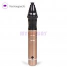 Electric Auto Microneedle Derma Stamp Anti Age Scar Acne Wrinkle Roller Pen Gold