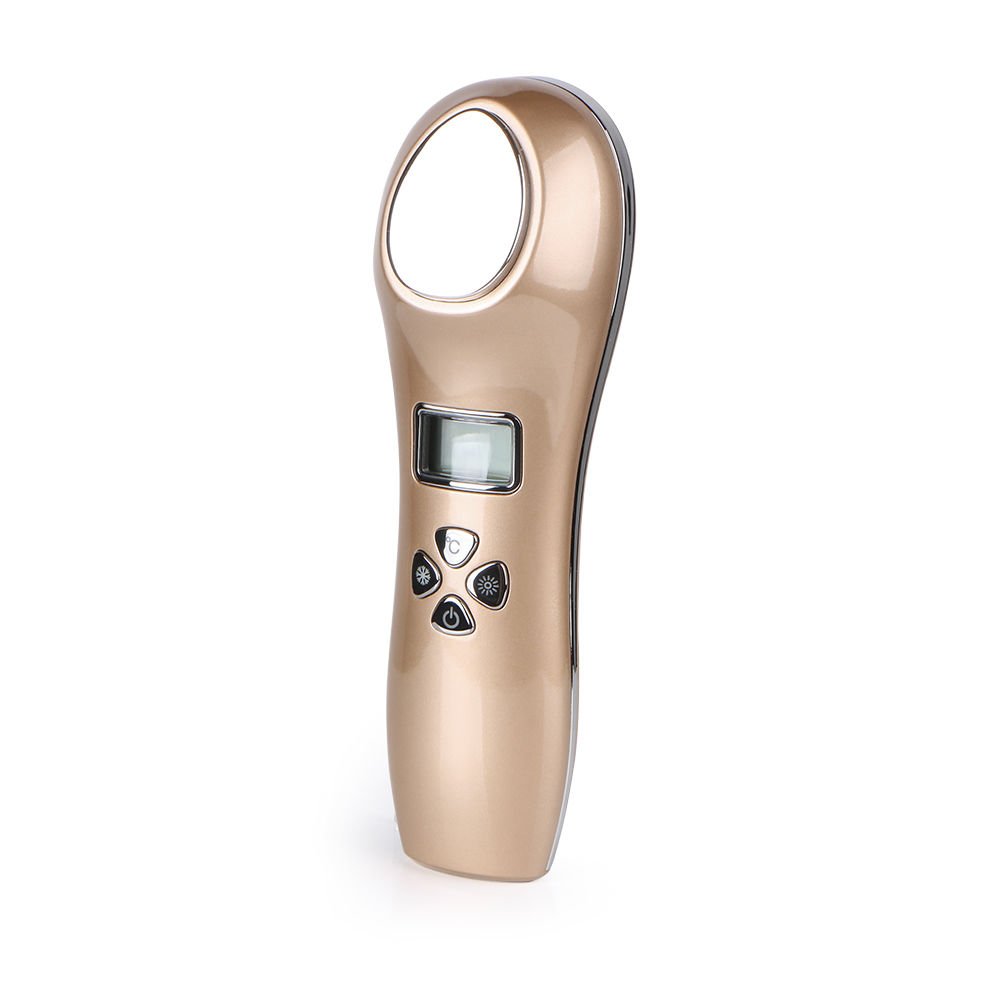 Ultrasonic Hot Cold Hammer Anti-age Facial Ice Fire Spa Vibration Beauty Device